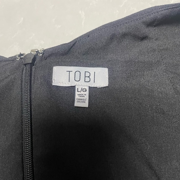 EUC Tobi Backless Black Mini Dress - Picture 4 of 5